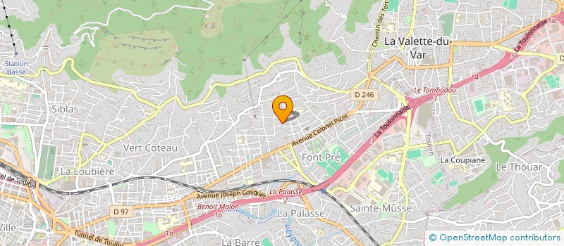 localisation de l'entreprise TELO IMMO  TOULON