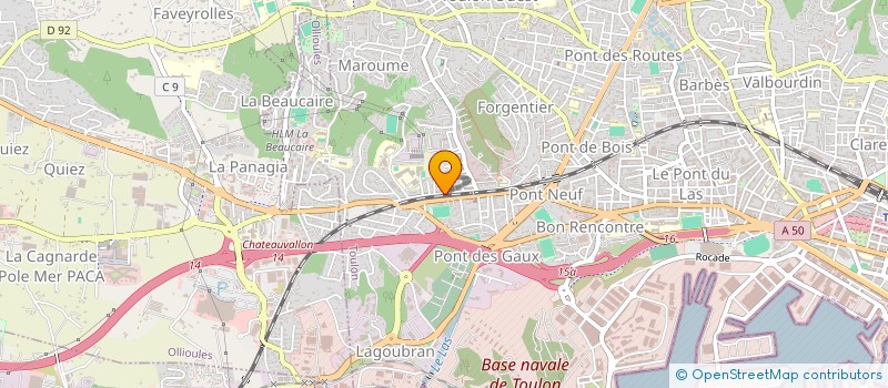 localisation de l'entreprise TELO MARTIUS INGENIERIE  TOULON