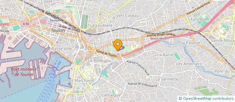 localisation de l'entreprise TELO SUB  TOULON