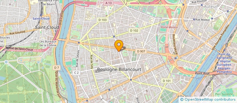 localisation de l'entreprise TELOGENE à BOULOGNE-BILLANCOURT