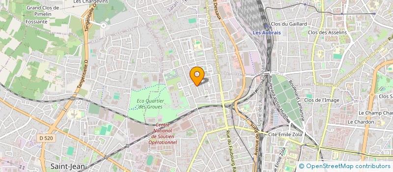 localisation de l'entreprise TELOS à ORLEANS