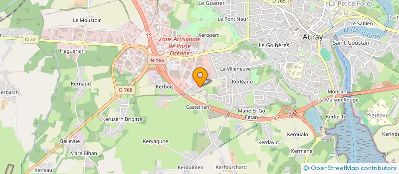localisation de l'entreprise TELOS à AURAY