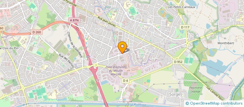 localisation de l'entreprise TELOS  LES PONTS-DE-CE