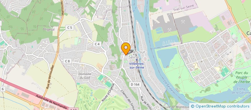 localisation de l'entreprise TELOS ADAPTATION  VILLENNES-SUR-SEINE