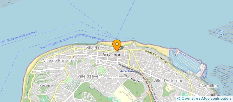 localisation de l'entreprise TELOS PATRIMOINE à ARCACHON