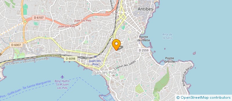 localisation de l'entreprise TELPRINT SARL à ANTIBES