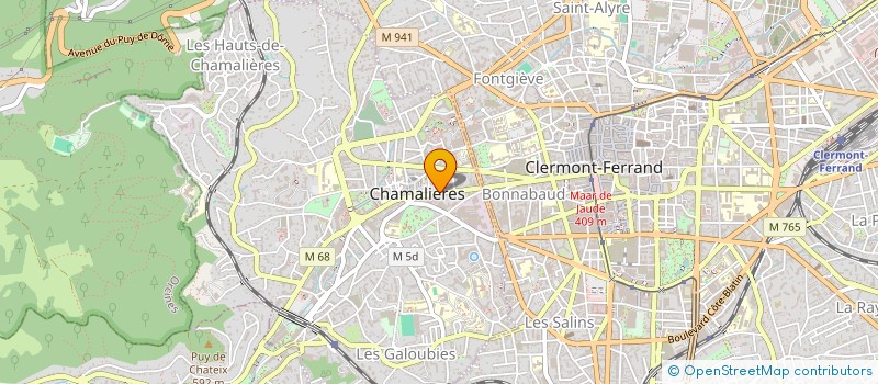 localisation de l'entreprise TELTEC à CHAMALIERES