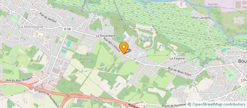 localisation de l'entreprise TELTIA  BOUGUENAIS