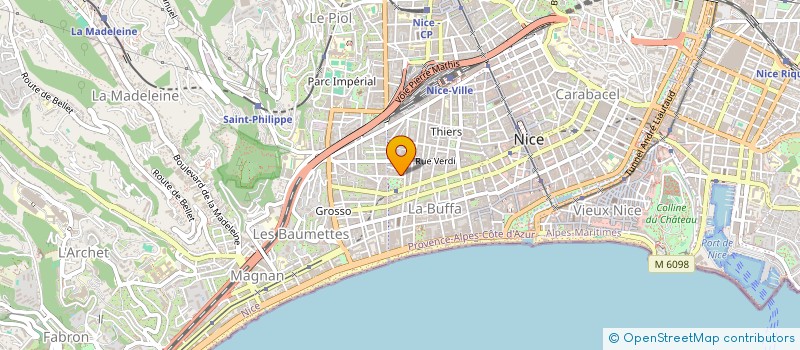 localisation de l'entreprise TELYS  NICE