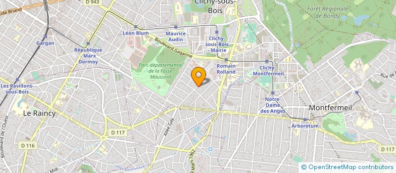 localisation de l'entreprise TEM à CLICHY-SOUS-BOIS