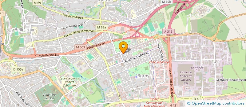 localisation de l'entreprise TEM  METZ