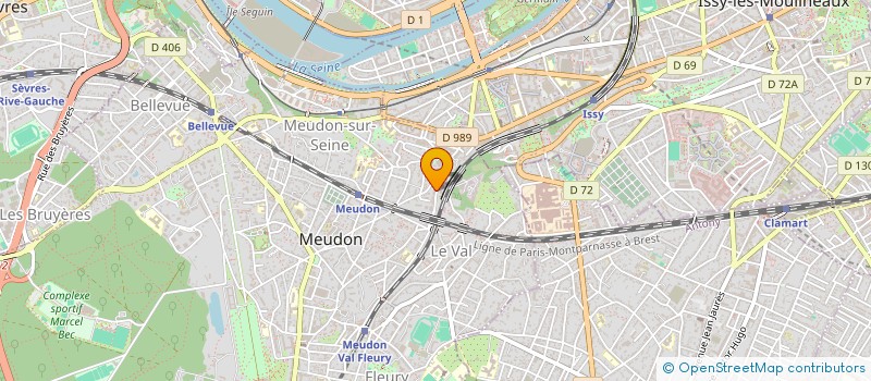 localisation de l'entreprise TEM à MEUDON