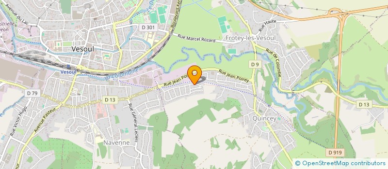 localisation de l'entreprise TEM 70  QUINCEY