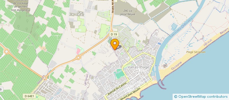 localisation de l'entreprise TEM  VALRAS-PLAGE