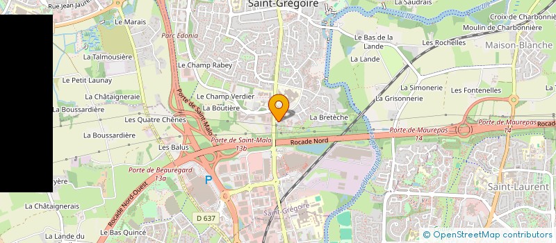 localisation de l'entreprise TEM  SAINT-GREGOIRE