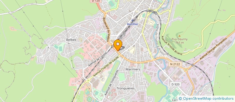 localisation de l'entreprise TEM'AKO à AURILLAC
