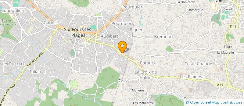 localisation de l'entreprise TEM COIFFURE à SIX-FOURS-LES-PLAGES