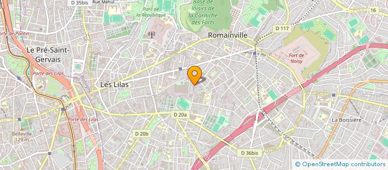 localisation de l'entreprise TEM EXPRESS à LES LILAS