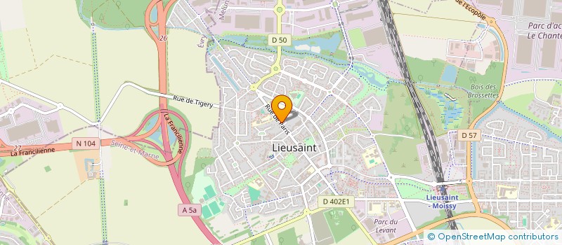 localisation de l'entreprise TEM IMMO  LIEUSAINT