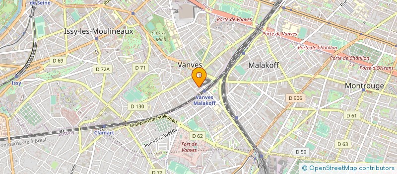 localisation de l'entreprise TEM PRODUCTIONS à VANVES
