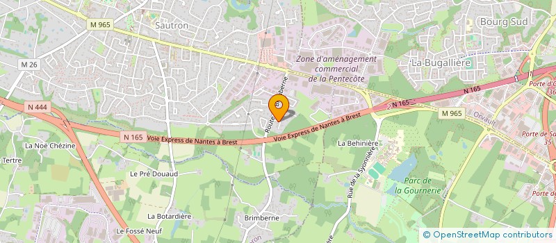 localisation de l'entreprise TEMA à SAUTRON