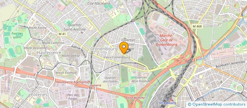 localisation de l'entreprise TEMA ARCHITECTURE à STRASBOURG