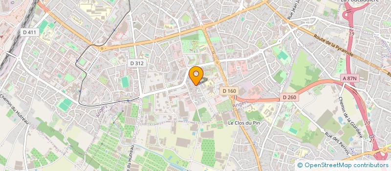 localisation de l'entreprise TEMA CONSTRUCTION à ANGERS