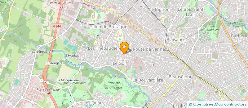 localisation de l'entreprise TEMA DECO à ST-HERBLAIN