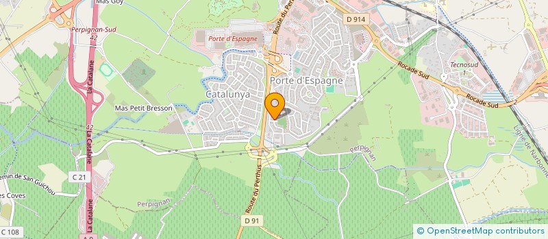 localisation de l'entreprise TEMA DESIGN  PERPIGNAN