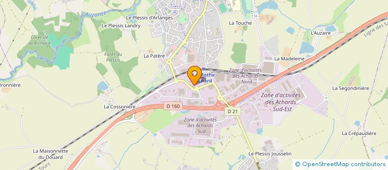 localisation de l'entreprise TEMATI FRANCE  LES ACHARDS