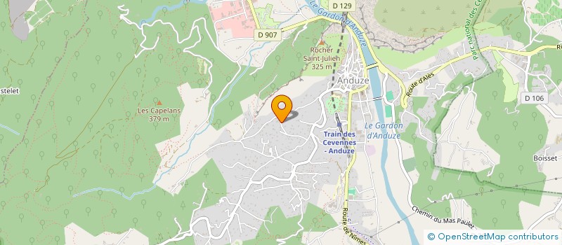localisation de l'entreprise TEMAVI à ANDUZE