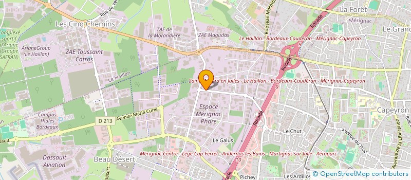 localisation de l'entreprise TEMDEN à MERIGNAC