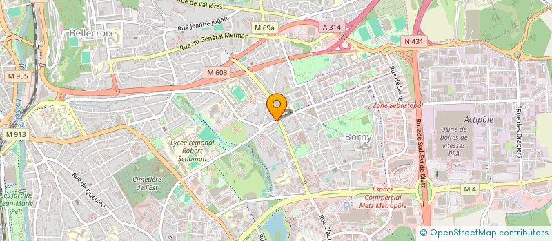 localisation de l'entreprise TEMEL  METZ