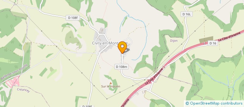 localisation de l'entreprise TEMELIUM  CIVRY-EN-MONTAGNE