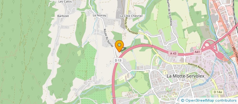 localisation de l'entreprise TEMENOS FINANCES  LA MOTTE-SERVOLEX