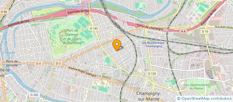 localisation de l'entreprise TEMHA CONSTRUCTION à CHAMPIGNY-SUR-MARNE