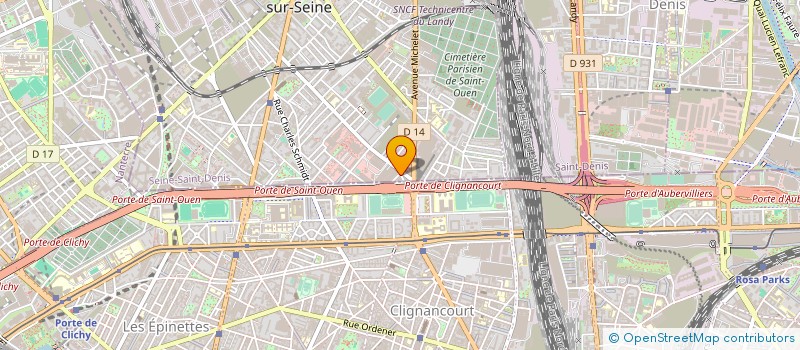 localisation de l'entreprise TEMIG SARL à SAINT-OUEN-SUR-SEINE