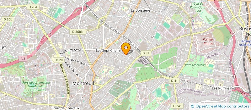 localisation de l'entreprise TEMISAP à MONTREUIL
