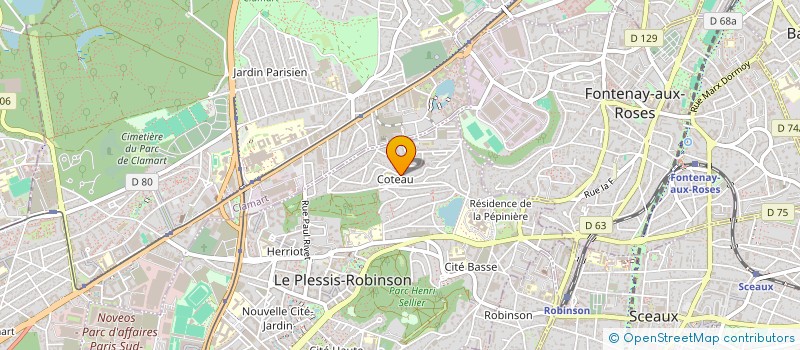 localisation de l'entreprise TEMLAS SARL à LE PLESSIS-ROBINSON