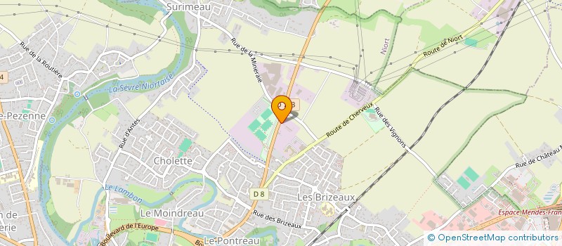 localisation de l'entreprise TEMO à NIORT