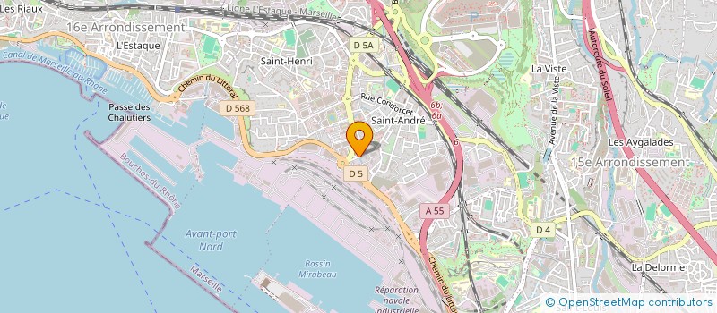 localisation de l'entreprise TEMP-HORAIRE à MARSEILLE