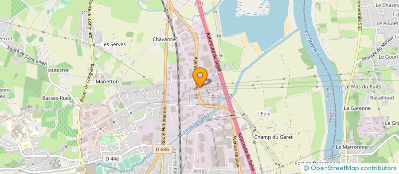 localisation de l'entreprise TEMPAIRHOME  ARNAS