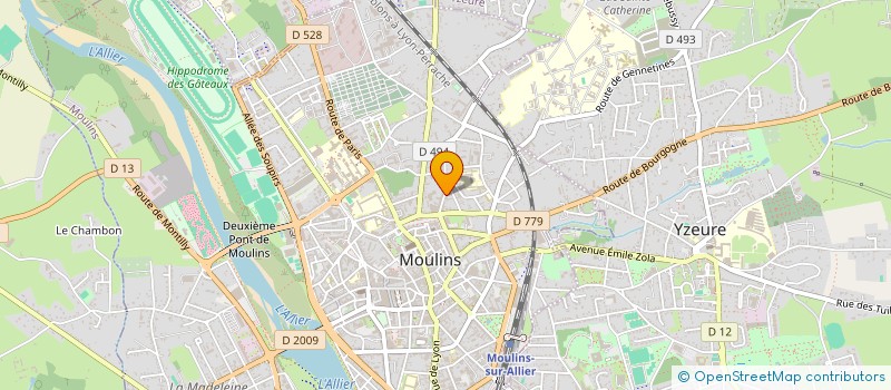 localisation de l'entreprise TEMPEL à MOULINS