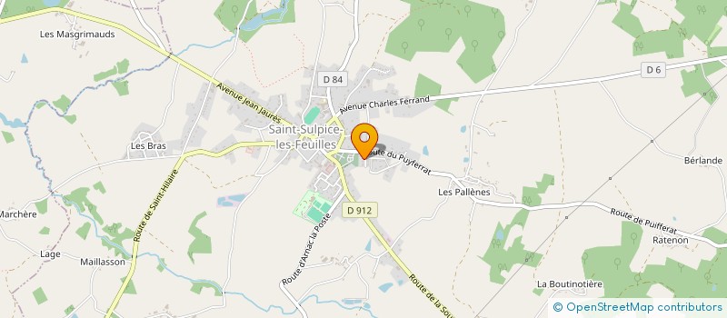 localisation de l'entreprise TEMPEL ESPORT  SAINT-SULPICE-LES-FEUILLES