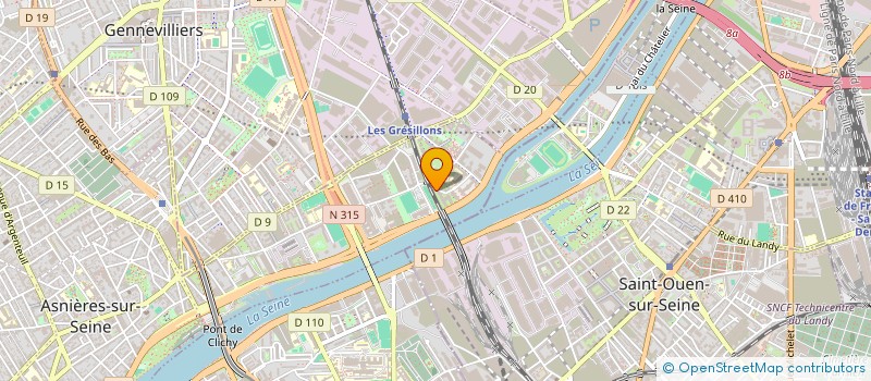 localisation de l'entreprise TEMPEOL à ASNIERES-SUR-SEINE