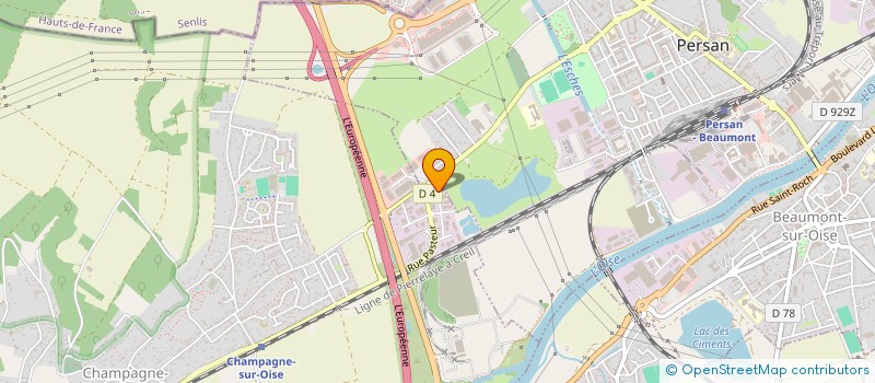 localisation de l'entreprise TEMPERE IMMOBILIER  CHAMPAGNE-SUR-OISE