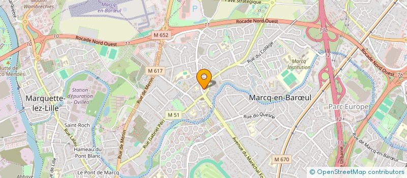 localisation de l'entreprise TEMPERYAL à MARCQ-EN-BARŒUL