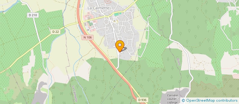 localisation de l'entreprise TEMPETE ET MISTRAL  LA CALMETTE