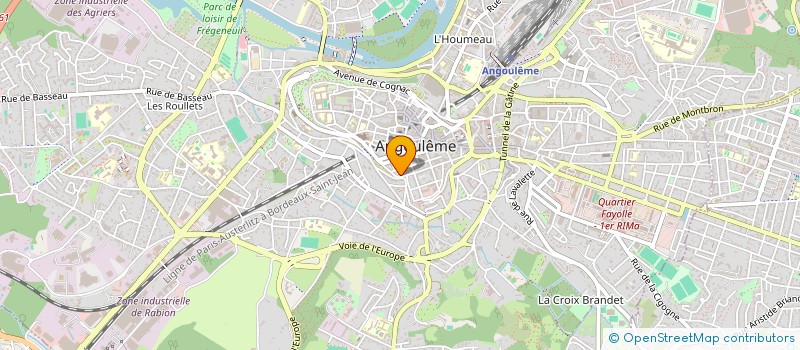 localisation de l'entreprise TEMPI FA à ANGOULEME