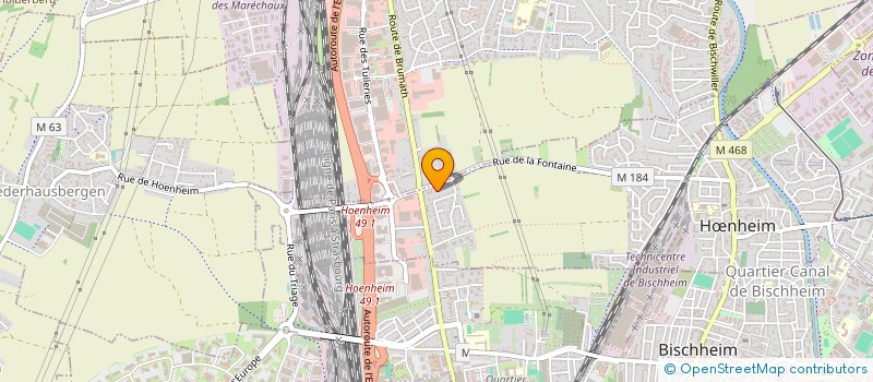 localisation de l'entreprise TEMPIER - FELTEN  HNHEIM